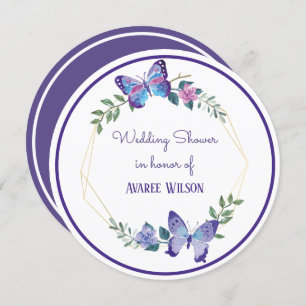 Convites Chá de panela de Flores de Aquarelas