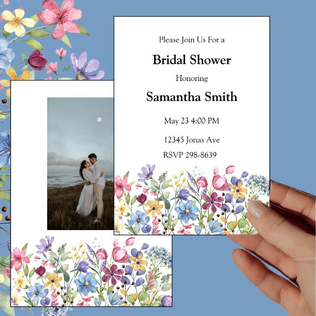 Convites Chá de panela de Flores do Jardim das Aquarelas da (Criador carregado)