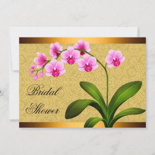 Convites Chá de panela de Flores Orquídeas Phalaenopsis R