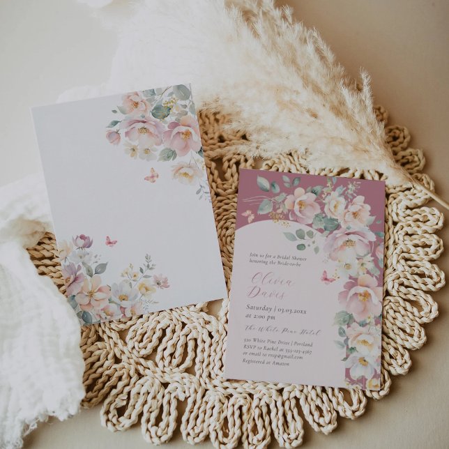 Convites Chá de panela de flores selvagens (Criador carregado)