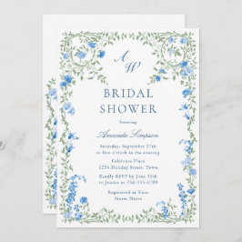 Convites Chá de panela de Flores Selvagens de Aquarela Eleg