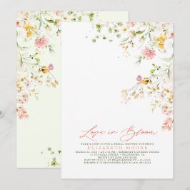 Convites Chá de panela de flores selvagens Elegant Summer M