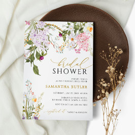 Convites Chá de panela de flores silvestres