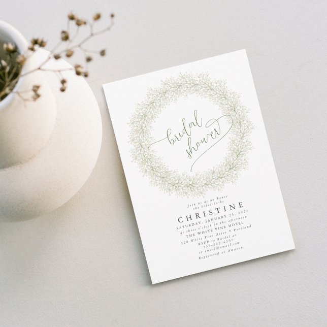 Convites Chá de panela de fôlego do bebê legante (Criador carregado)