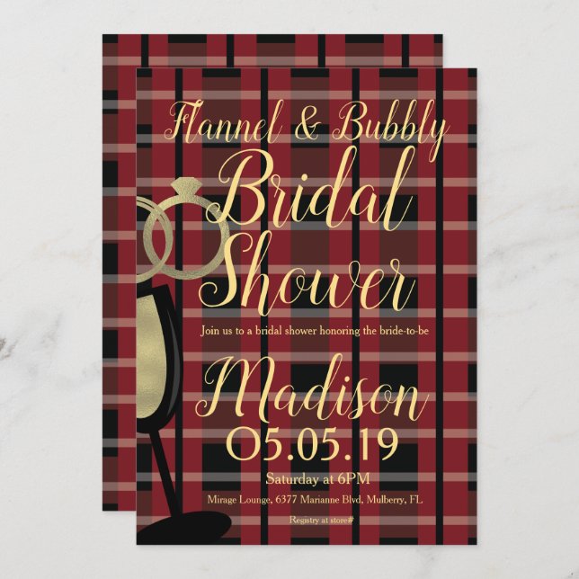 Convites Chá de panela De Folha De Natal (Frente/Verso)