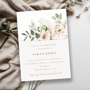 Convites Chá de panela de Folhagem Eucalyptus de Peony de B