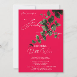 Convites Chá de panela de Folhas de Jardim Selvagem