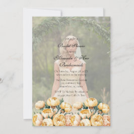 Convites Chá de panela de Fotografia Amarelo da Arch