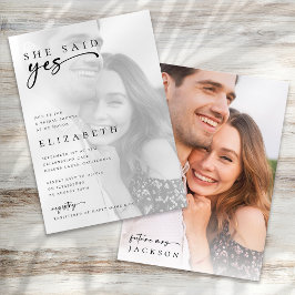 Convites Chá de panela de Fotografia de Script Moderno Mini