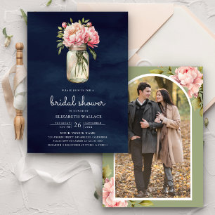 Convites Chá de panela de Fotografia do Marinho Mason Jar F