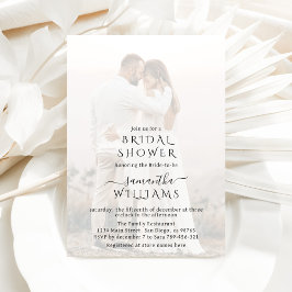 Convites Chá de panela de fotos simples e minimalista moder