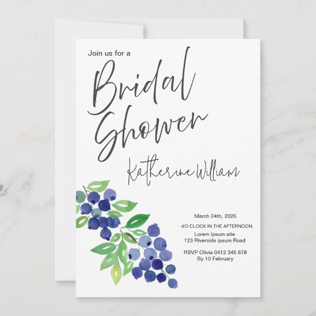 Convites Chá de panela de Fruta doce e suculenta (Frente)