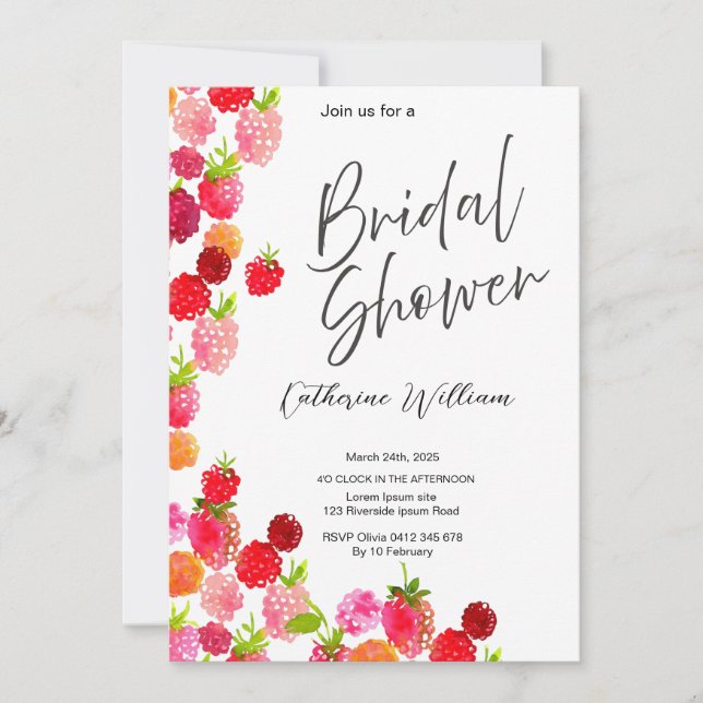 Convites Chá de panela de Fruta doce e suculenta (Frente)