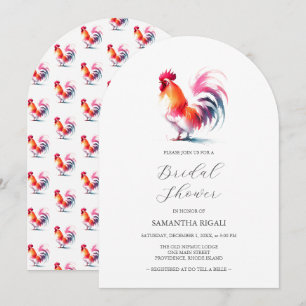 Convites Chá de panela de galeria Colorida de Aquarelas