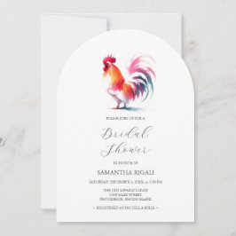 Convites Chá de panela de galeria Colorida de Aquarelas