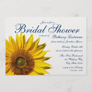 Convites Chá de panela de girassol