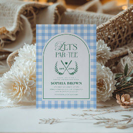 Convites Chá de panela de Golfe Moderno Par-Tee de vamos