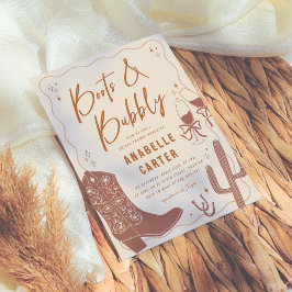 Convites Chá de panela de inicialização e borboleta