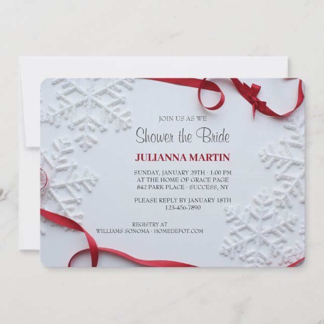 Convites Chá de panela de inverno (Frente)