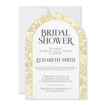 Chá de panela De Inverno Chic White E Dourado