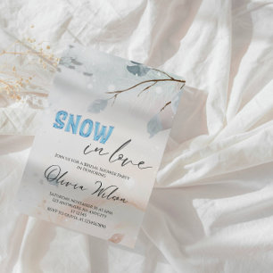 Convites Chá de panela de inverno da neve apaixonada - gelo