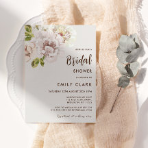 Chá de panela de Ivory Cream Floral Moderno