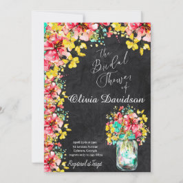 Convites Chá de panela de Jardim de Portas Petal