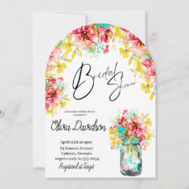 Convites Chá de panela de Jardim de Portas Petal