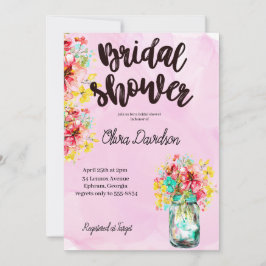 Convites Chá de panela de Jardim de Portas Petal