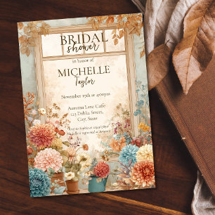 Convites Chá de panela de Jardim Flor do outono