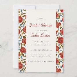 Convites Chá de panela de Jardim Petal Floral Rosa selvagem