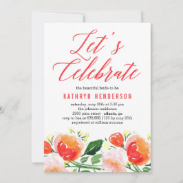 Convites Chá de panela de Jardim Vibrante