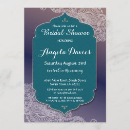 Convites Chá de panela de Jewel Henna Style convida árabe