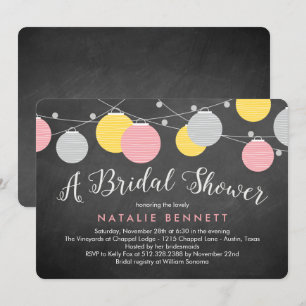 Convites Chá de panela de Lanternas Adorável