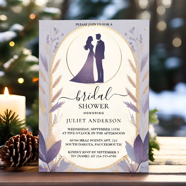 Convites Chá de panela de Lavanda de Verão de queda de amei (Criador carregado)