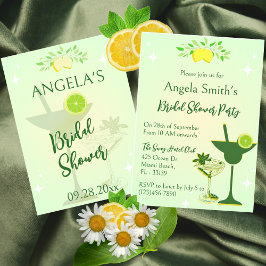 Convites Chá de panela de Lemon Green Cocktail