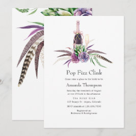 Convites Chá de panela de ligação Pop com êxito místico