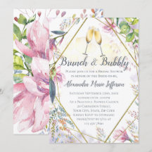 Chá de panela de Lily Rosa Branca e Verde Borrente