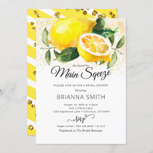 Convites Chá de panela de limão