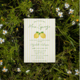 Convites Chá de panela de Limão de Aperto Principal