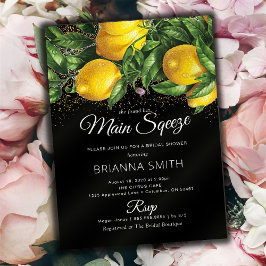Convites Chá de panela de limão Elegante Clássico