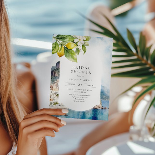 Convites Chá de panela de Limão Italiano da Costa Amalfi (Criador carregado)