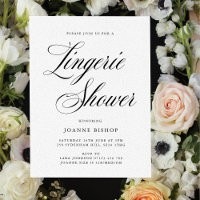 Chá de panela de Lingerie de Script Elegante