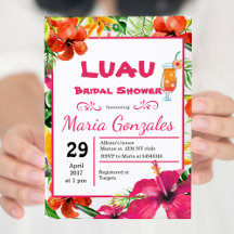Chá de panela de Luau Havaiano