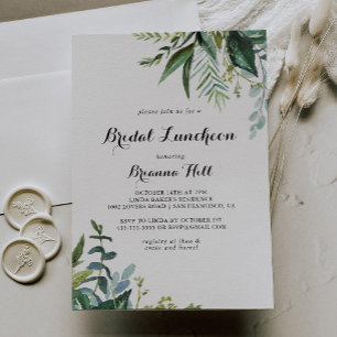 Convites Chá de panela de Luncheon Bridal