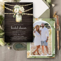 Chá de panela de Madeira Fotográfica Mason Jar Ros