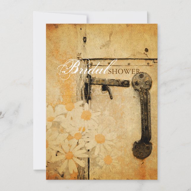 Convites chá de panela de margarida russa no verão (Frente)