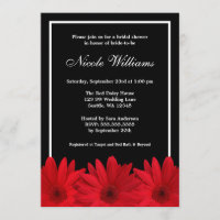 Chá de panela de margarida vermelha e preta