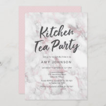 Chá de panela de mármore rosa