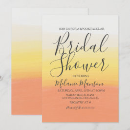 Convites Chá de panela de milho doce do Halloween